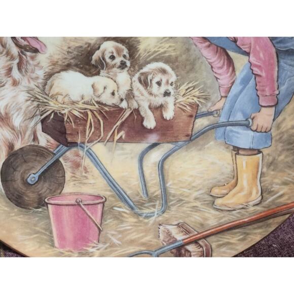 A Child's Blessing Plate By Pam Cooper Royal Worcester Saturday's Child & COA - Picture 6 of 9